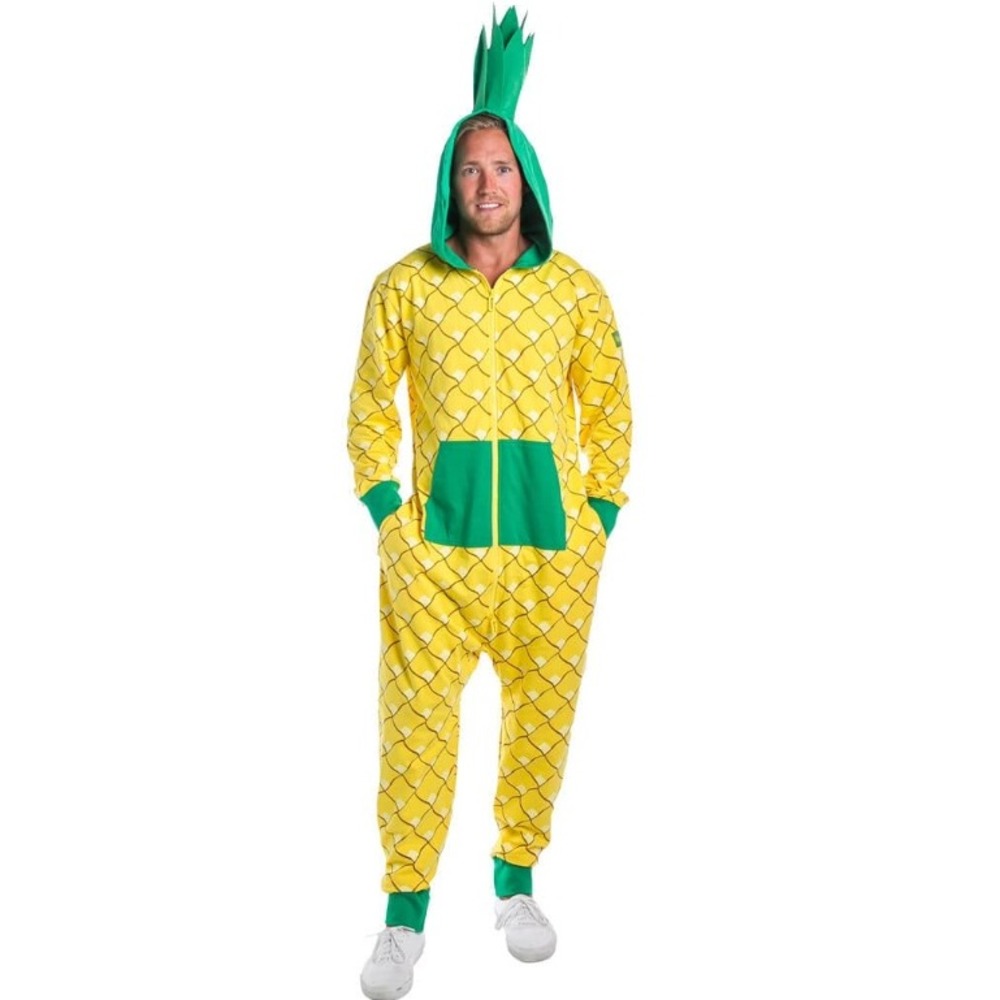 Tipsy Elves Pineapple Costume Jumpsuit Yellow Green XS TE-WHJMP108XS New‎